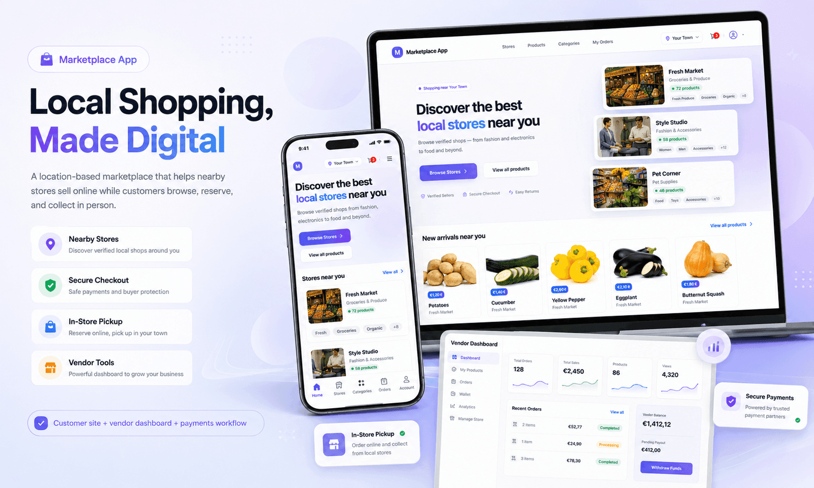 Blaia local shopping workflow