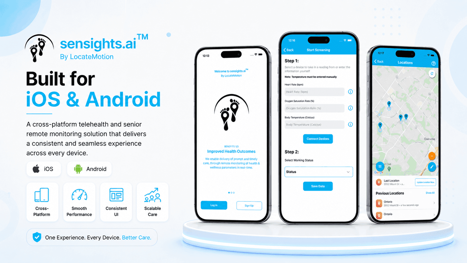 SenSights cross-platform care experience